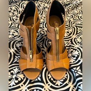 Brown Leather Jessica Simpson Heels